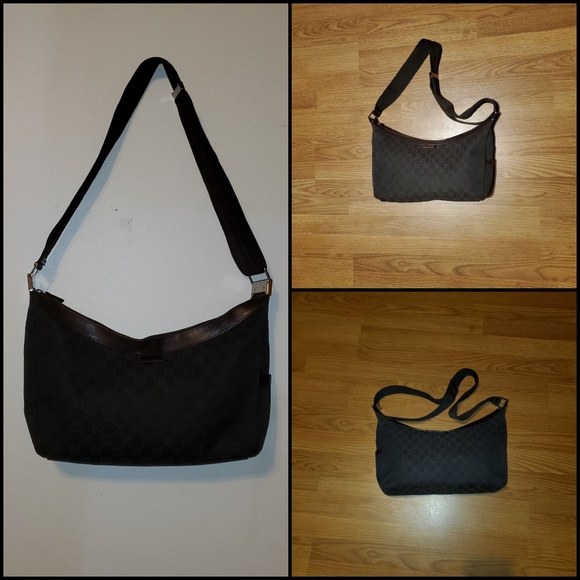 Vintage Gucci GG Canvas Hobo Shoulder Bag - Picture 1 of 5